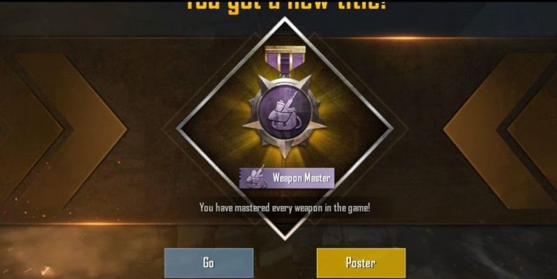 PUBG Mobile Weapon master title (Image Credits: Quora)