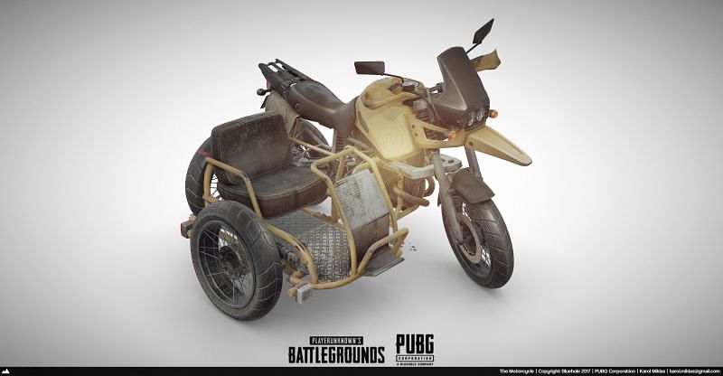 Motorcycle (w/sidecar)(Picture Courtesy: PUBG Corp)