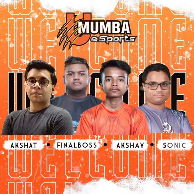 U Mumba Esports&#039; new PUBG Mobile roster