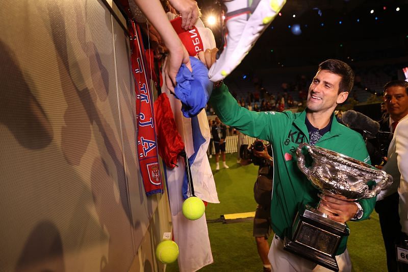 Novak Djokovic at the Australian Open.