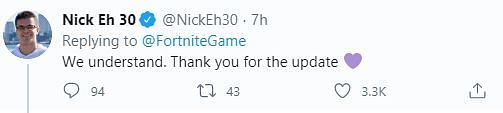 NickEH30 who is among the best Fortnite players respond to the Season 3 delay.