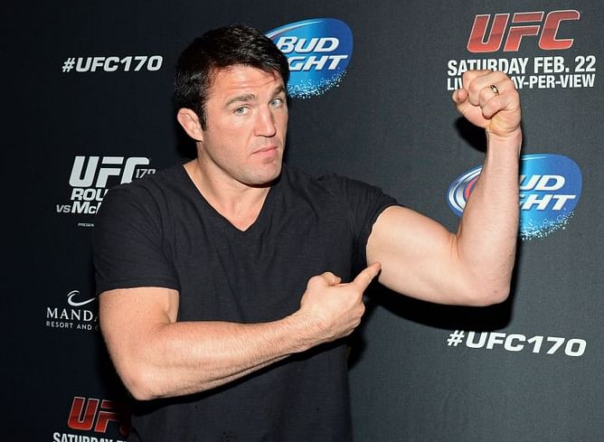 Chael Sonnen reacts to Mike Perry bringing his girlfriend as corner support
