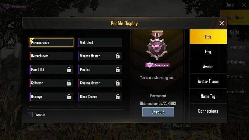 PUBG Mobile Titles, image via android hire