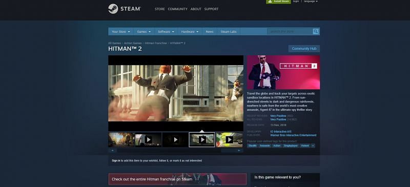 Hitman 2 On Steam