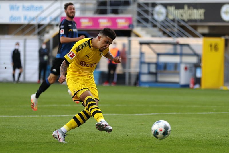 Sancho completed his hat-trick against SC Paderborn 07 on Sunday