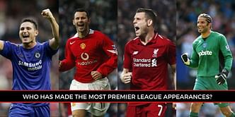 Top 10 players with the most Premier League appearances