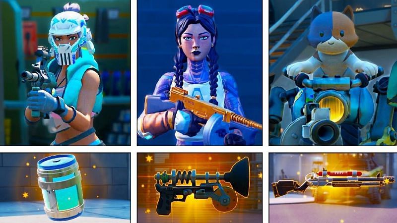 A list of all mythic weapons, boss and vault locations in the Fortnite Season 3 map (Image Credits: Fruity on YT)
