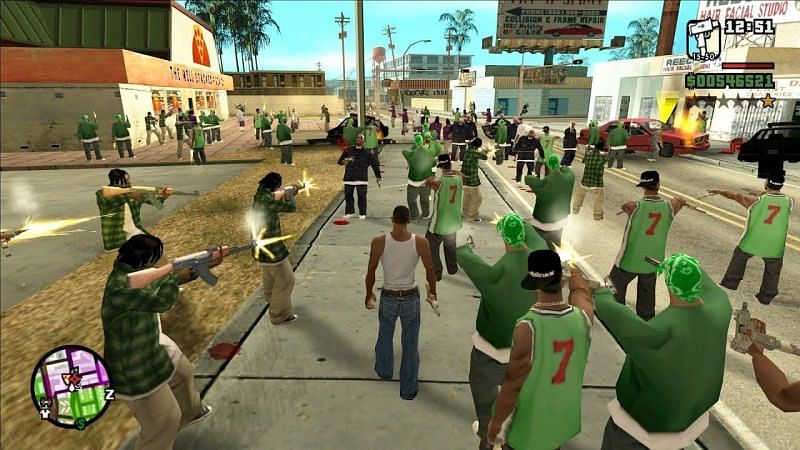 gta sa more gang members mod