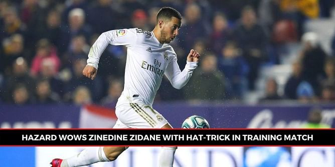 Real Madrid star Hazard warms up for LaLiga return with scintillating training display