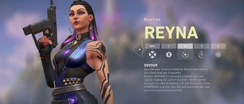 Reyna, the latest addition to the agents in Valorant