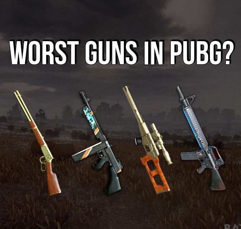 Bad gun. Модели оружия PUBG. Где находится пушка в ПАБГ мобайл.