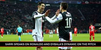 Juventus coach Sarri says it's "difficult" for Dybala and Cristiano Ronaldo to coexist