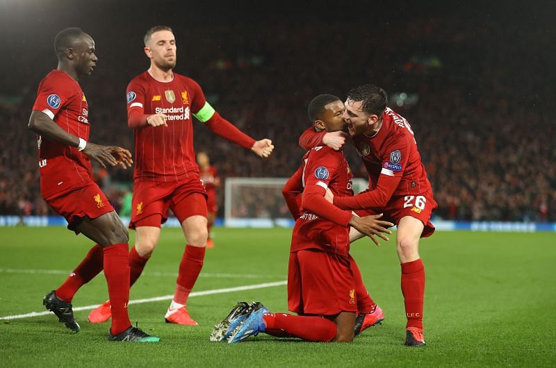 A quartet of Liverpudlian stars (from left to right): Sadio Mane, Jordan Henderson, Georginio Wijnaldum and Andy Robertson. These players perfectly embody the Kloppean philosophy of high work-rate and hard work.