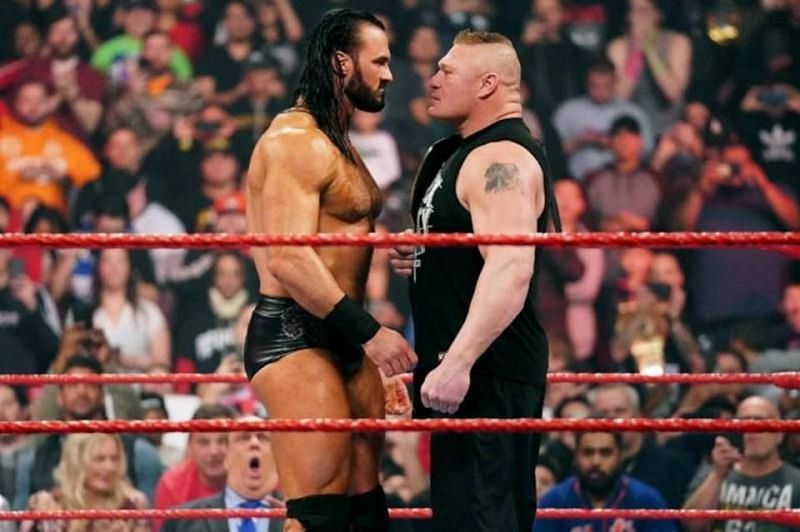 McIntyre and Brock Lesnar