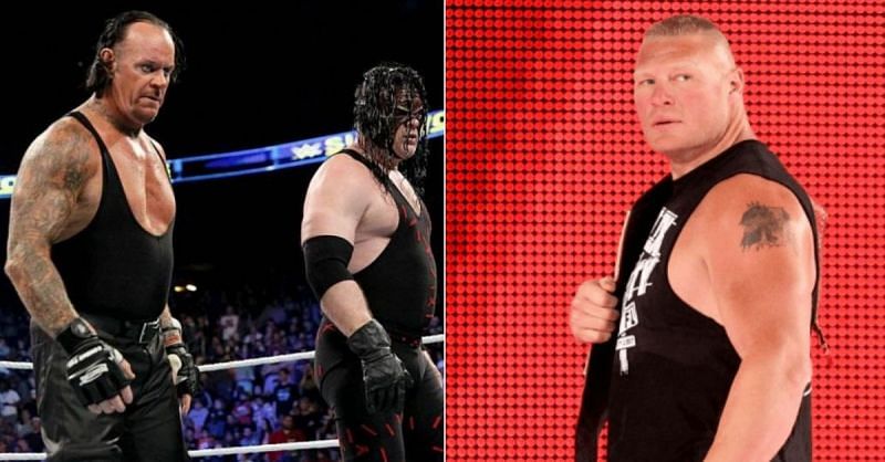 The Undertaker, Kane, and Brock Lesnar