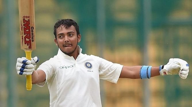 Prithvi Shaw helping villagers restore their homes