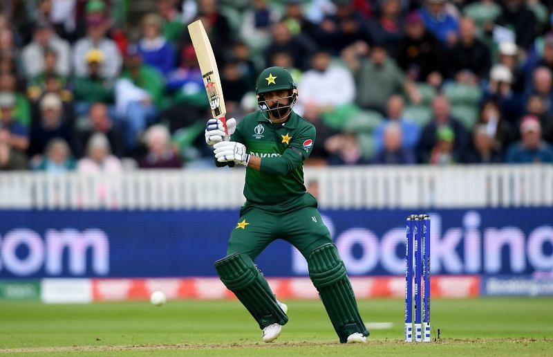Mohammad Hafeez in action for Pakistan