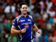 McClenaghan in action for the Mumbai Indians