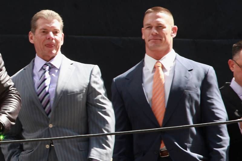 Vince McMahon and John Cena