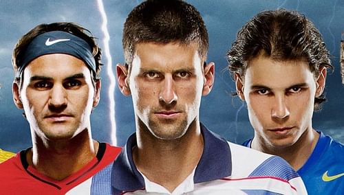 Roger Federer, Novak Djokovic and Rafael Nadal