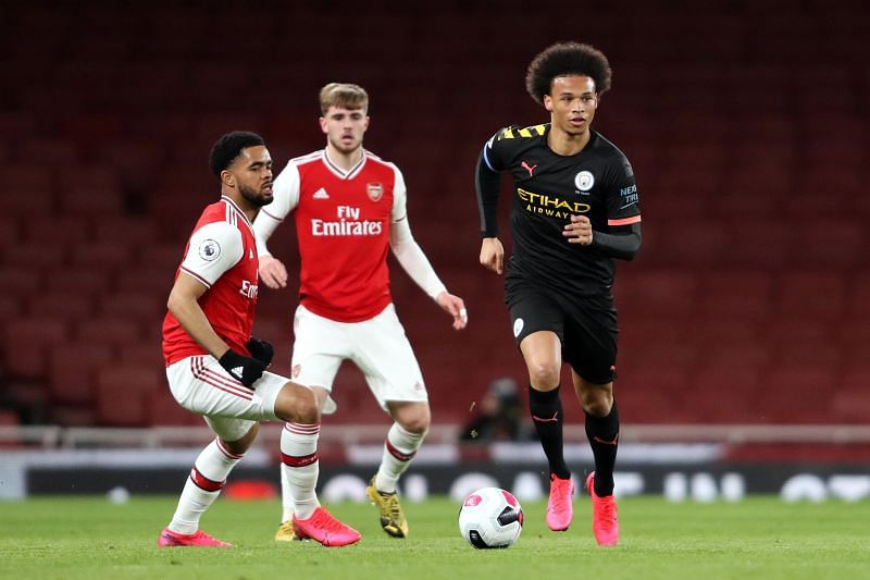 Leroy Sane featured against Arsenal U23s earlier this year to get game time under his belt