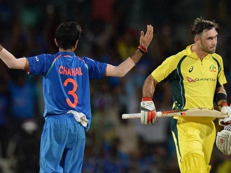 Yuzvendra Chahal got rid of Glenn Maxwell on every occasion in the 2017 Ind-Aus series