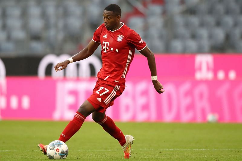 David Alaba in action for Bayern Munich