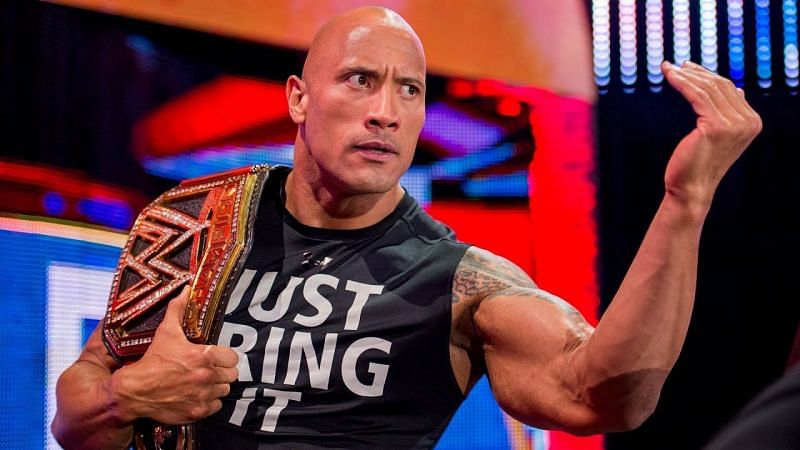 Dwayne &quot;The Rock&quot; Johnson during his comeback to face John Cena
