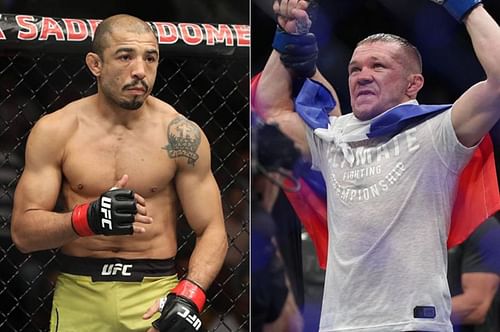 Jose Aldo (left) will face Petr Yan at UFC 251