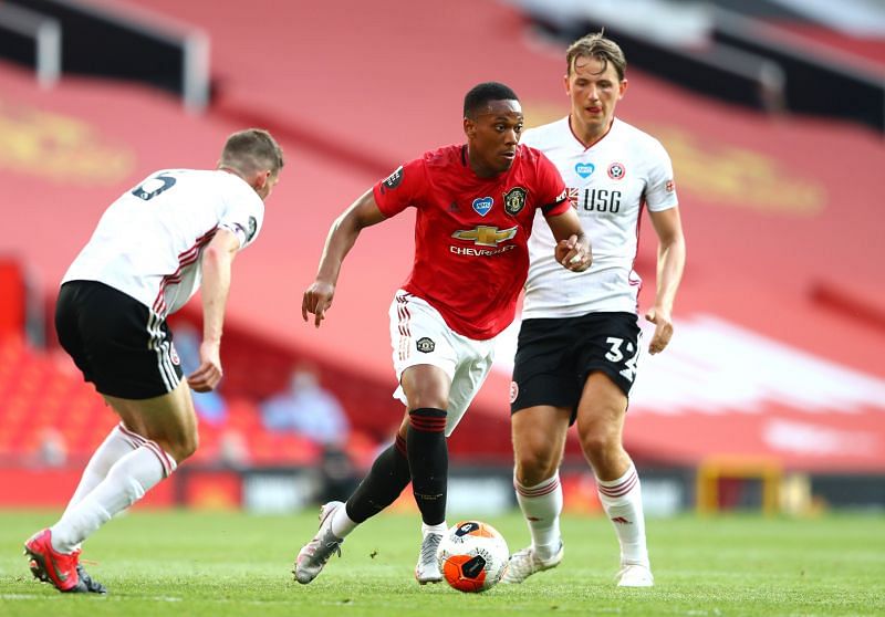Anthony Martial scored a hat-trick against Sheffield United