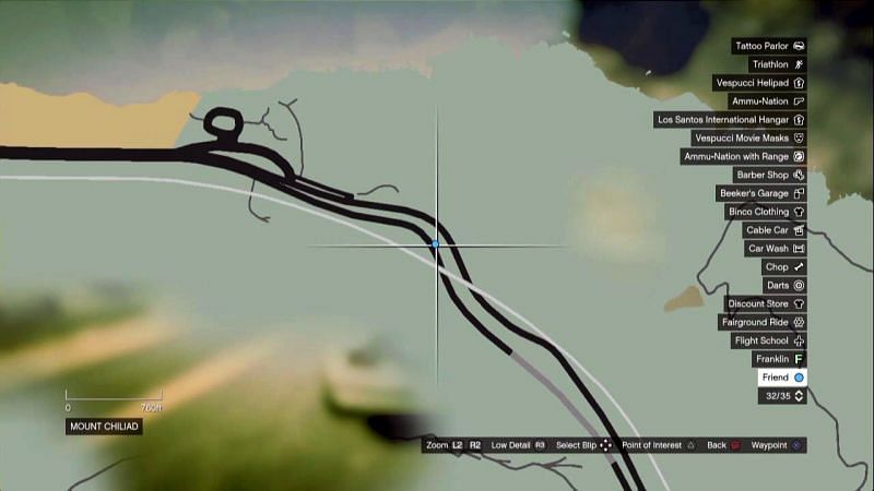 Taliana&#039;s location on the Map of GTA 5