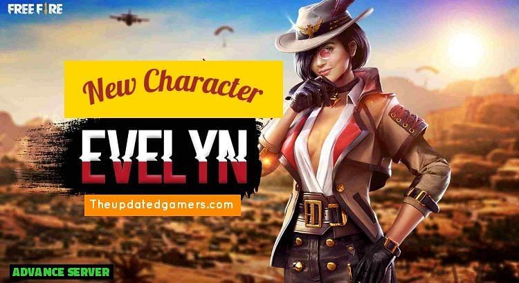 The new character, Evelyn, on Garena Free Fire