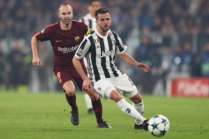 Miralem Pjanic has held his own against Andres Iniesta and Lionel Messi in the past