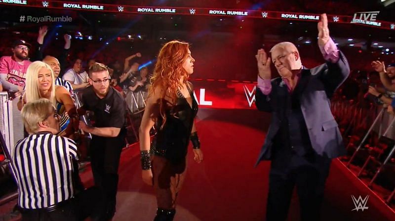 Finlay allowing Becky Lynch to enter the 2019 women&#039;s Royal Rumble match
