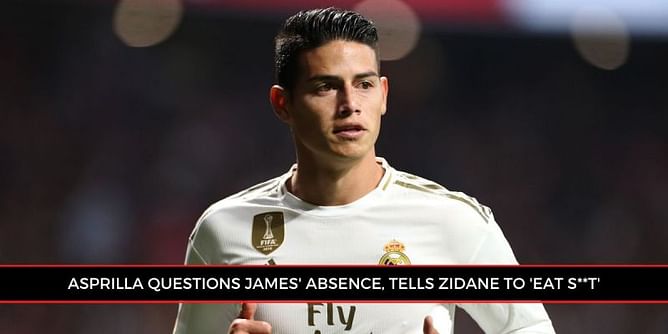 Real Madrid manager Zidane told to 'eat s**t' over his treatment of James Rodríguez