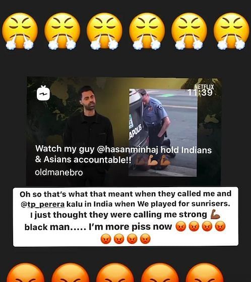 Recent Instagram stories of Daren Sammy