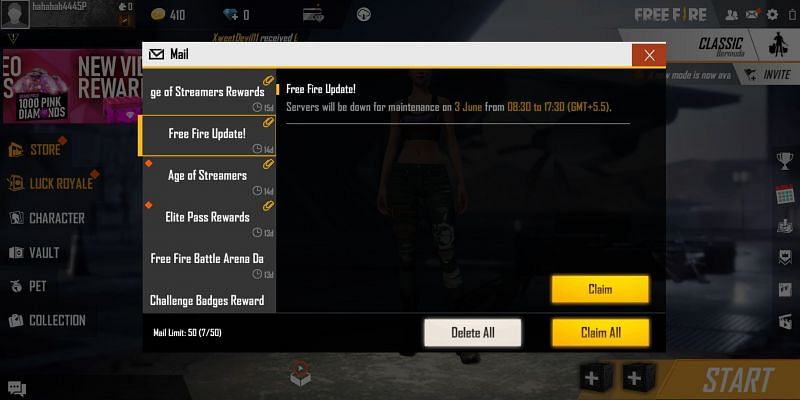 Free Fire OB22 Update