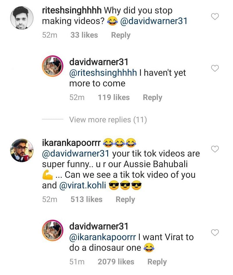 David Warner answered some queries that his fans had.