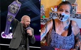 NXT Superstar El Hijo del Fantasma's mother gets special tattoo of a belt after her son wins first title in WWE
