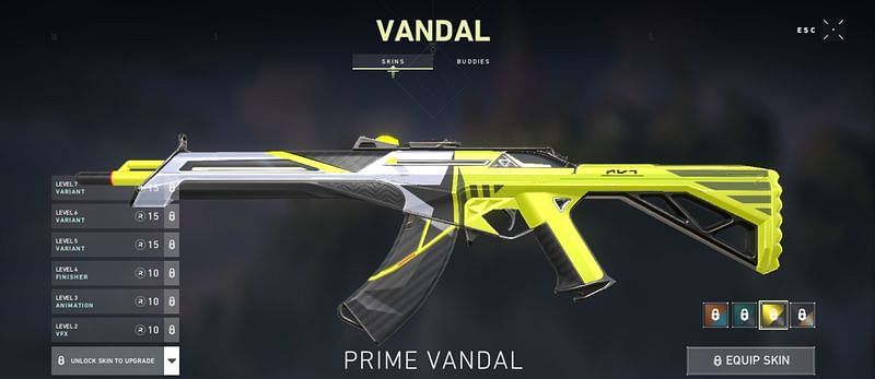 Last variant of Prime Vandal - available at level 7
