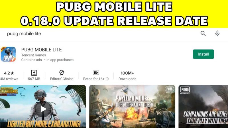 PUBG Mobile Lite 0.18.0 update