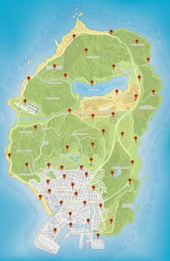 Locations of all signal jammers in GTA: Online