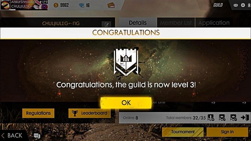 Stylish Guild names in Free Fire