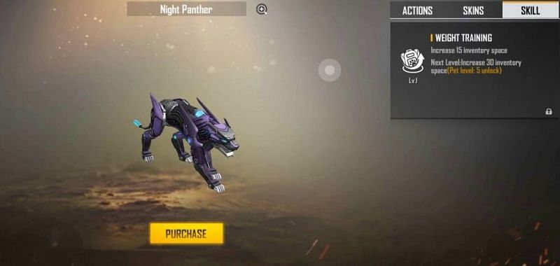 Night Panther&nbsp;(Picture Courtesy: Garena Free Fire)