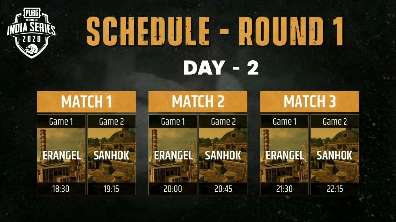 PUBG Mobile India Series Day 22 Schedule