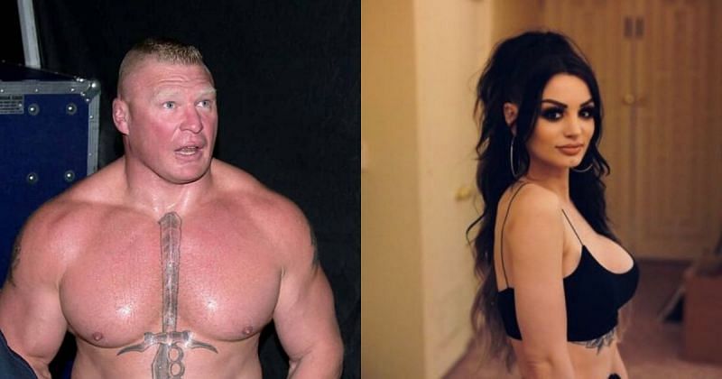 Brock Lesnar and Paige.
