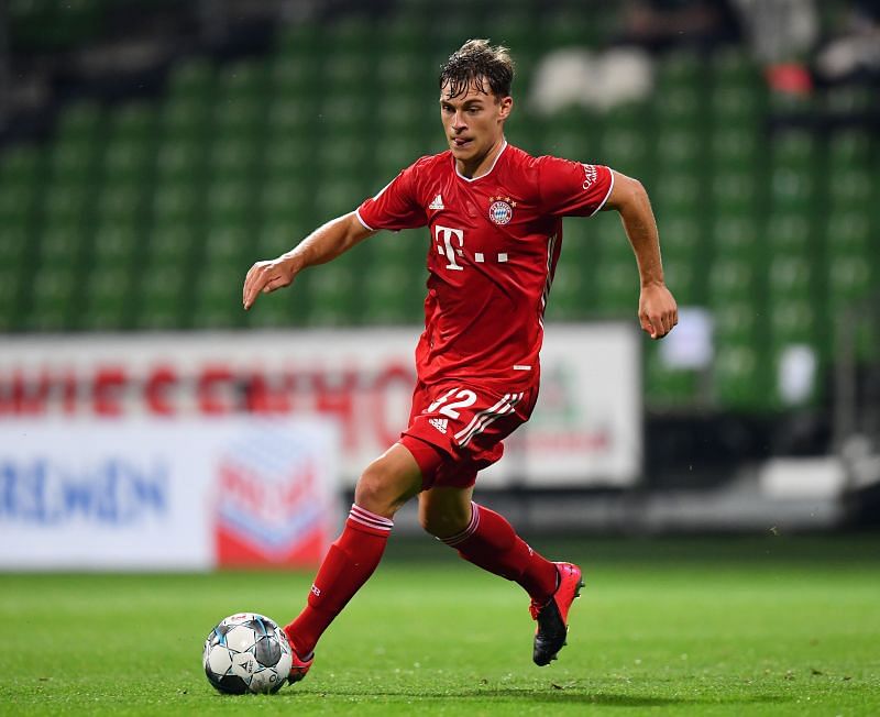 Joshua Kimmich in action for Bayern Munich. 