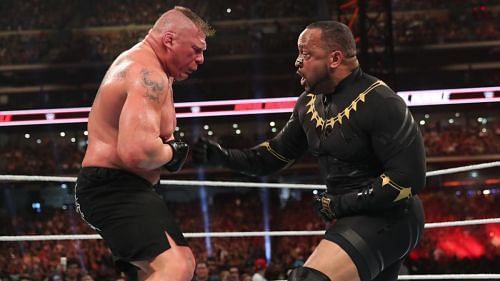 MVP and Brock Lesnar at Royal Rumble 2020