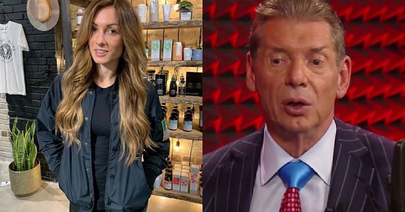 Becky Lynch and Vince McMahon.
