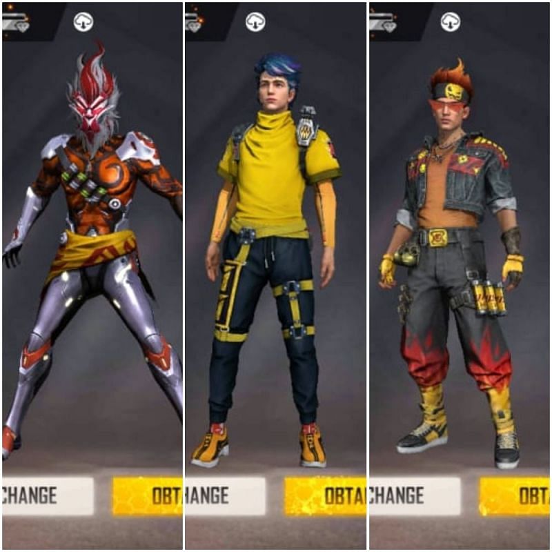Free Fire List Of All The Characters In The Game